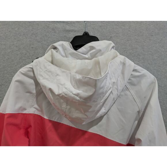Polar Edge Hooded Jacket Women'sโ Medium Color Block Track Windbreaker Full Zip - Picture 13 of 16